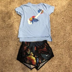 Nike Girls Size Small 7/8 Nike Dri-Fit Top Shorts